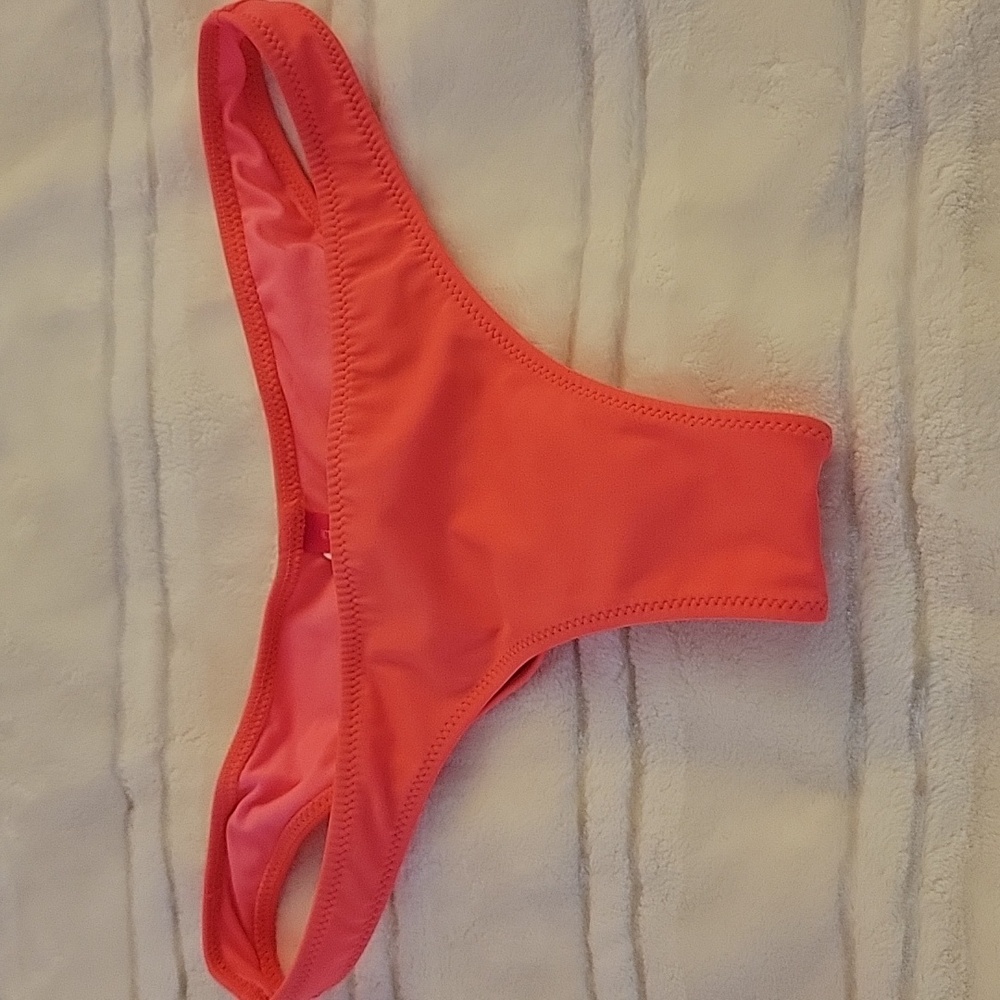 Victoria's Secret Orange/Pink Bikini Bottom